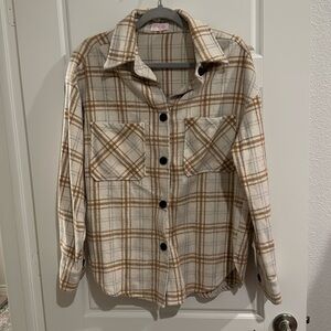 Pink Lily Shirt Jacket